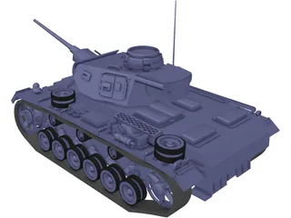 Panzer III 3D Model
