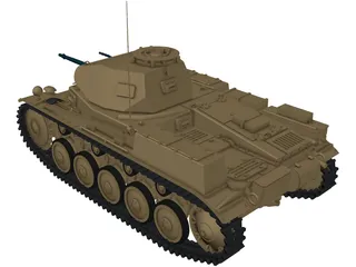 Panzer II 3D Model