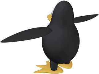 Linux Penguin 3D Model