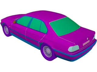 BMW 750i (1995) 3D Model