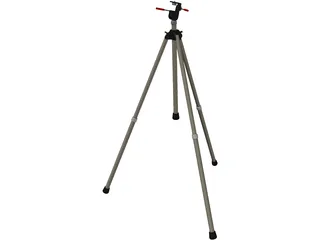 Camera Tripod 3D Model