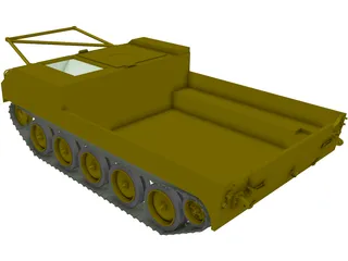 M454 Pershing Missile Carrier 3D Model