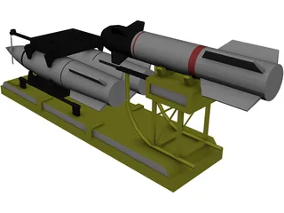 Missile 3D Model