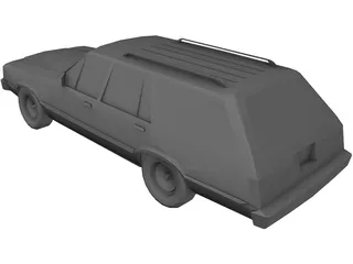 Ford Fairmont Wagon (1979) 3D Model