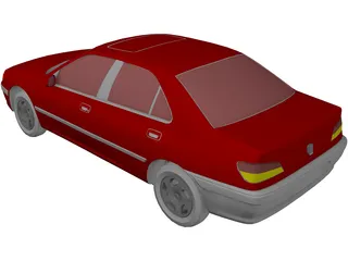 Peugeot 406 3D Model