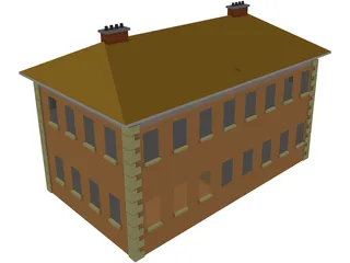 Mansion Georgian 3D Model