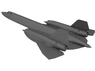 Lockheed SR-71 Blackbird 3D Model