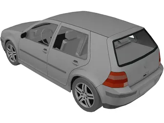 Volkswagen Golf IV (5 doors) 3D Model