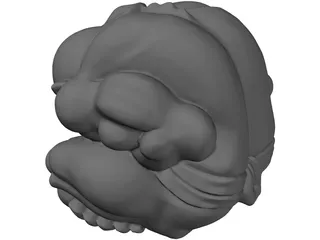 Buddha Pensatore 3D Model