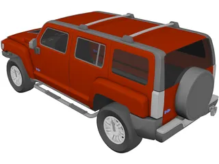 Hummer H3 3D Model