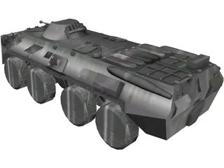 BTR-80 3D Model