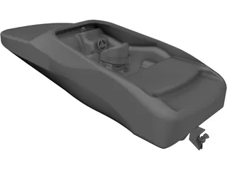 Baja 252 Boss Large Boat 3D Model