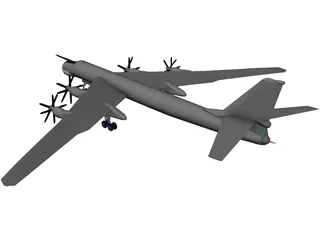 Tupolev Tu-95 Bear 3D Model