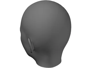 Woman Head 3D Model