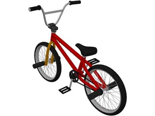 BMX Flame Bike 3D Model