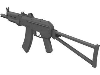 AKS 74U 3D Model