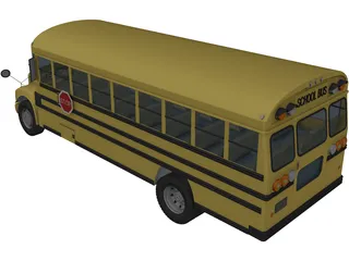 School Bus 3D Model