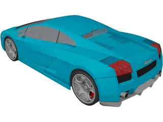Lamborghini Gallardo (2008) 3D Model