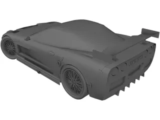 Chevrolet Corvette C6-R 3D Model