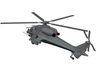 CAIC WZ-10 Gunship 3D Model