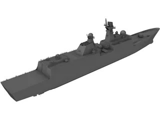 JIANGKAI Type 054A Frigate 3D Model