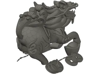 China Dragon 3D Model