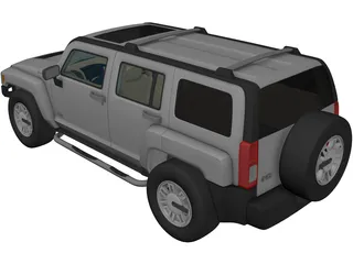 Hummer H3 3D Model