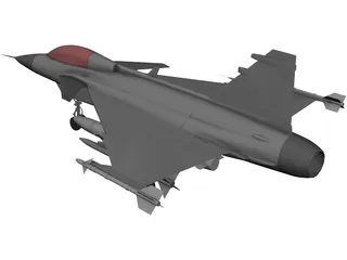 Saab Jas-39 Gripen 3D Model