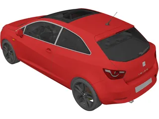 Seat Ibiza (2008) 3D Model