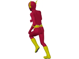 Flash Super Hero 3D Model