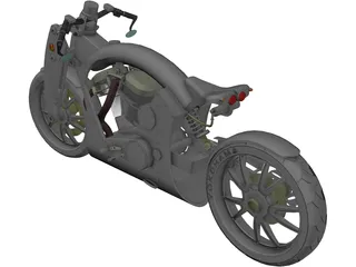 Motorcycle Yokohama 3D Model