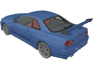 Nissan Skyline GT-R 3D Model