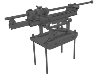 Rock Drilling Machine 3D Model