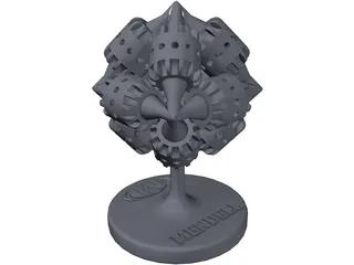 Mendell Brain Gear 3D Model