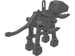 Mechanical Dinosaur Toy 3D Model