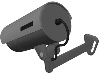 Sony Colour CCTV Security Camera 3D Model