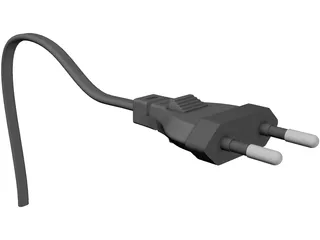 Plug Two-Pin 3D Model