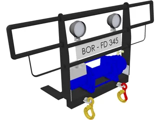 Winch Plate 3D Model