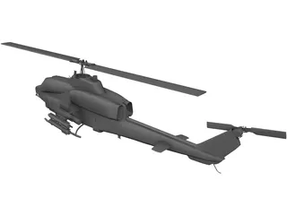 Bell AH-1 Cobra 3D Model