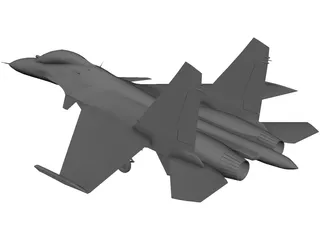 Sukhoi Su-30 3D Model