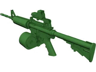 M4A1 3D Model