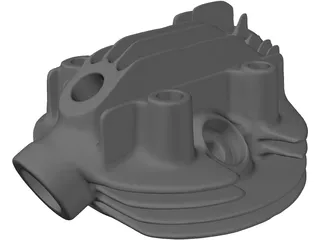 Engine Head Brough Superior 680 3D Model