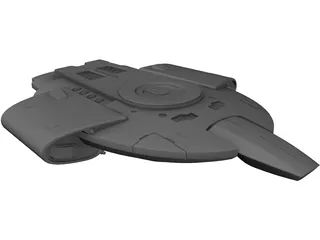 Star Trek USS Defiant 3D Model