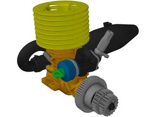 RC Engine 3D Model