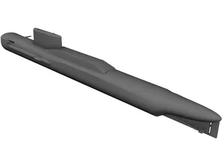 Sarov Class Submarine 3D Model