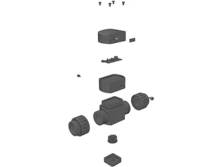 Flow Sensor 3D Model