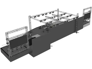 Concert Stage 3D Model