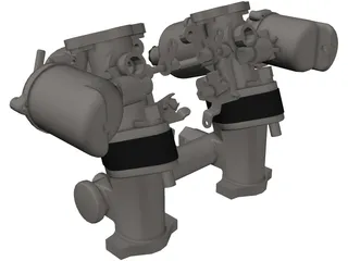 Carburetor SU HS2 3D Model
