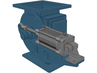 Silo Discharge Valve 3D Model