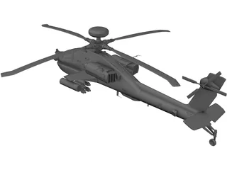 Boeing AH-64 Apache 3D Model